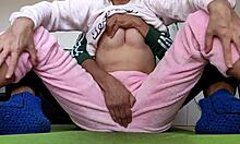 i tease my stepsister's small tits n wet pussy in pajama