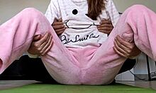 i tease my stepsister's small tits n wet pussy in pajama