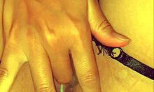 Horny amateur reaches orgasm in sexy lingerie.