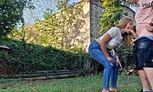 Neighbor Sucks My Dick on My Land