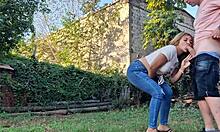 Neighbor Sucks My Dick on My Land