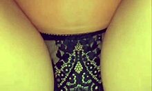 Horny amateur reaches orgasm in sexy lingerie.