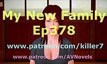 Exploring erotic game moments with My New Family 378.