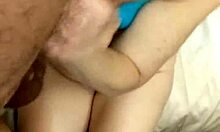 My wife gives a bellyjob and blowjob