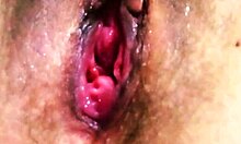 Arianna's big natural tits close-up in homemade video