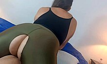 my neighbor lets me screw her in leggings for cash, love this slut