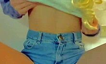 hot teen 18+ in lingerie playing solo