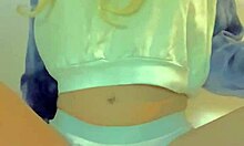 hot teen 18+ in lingerie playing solo