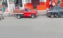 Young Mother-In-Law Gives Blowjob To Stepson On Bus In Public