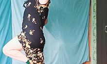 Hot blonde gay in milf dress youtuber crossdresserkitty