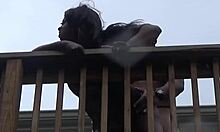 Don Whoe fucks Lisa Rivera's face and pussy outside in backyard