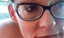 Samantha sucks cock deep and hard in outdoor amateur action.