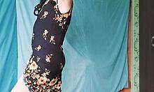 Hot blonde gay in milf dress youtuber crossdresserkitty