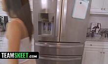 Look at this sultry stepsis dancing and shaking her ass on her stepbro's hard cock.