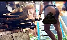 At My Friend's Anniversary, Banged His Hottie in Backyard