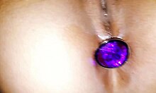 Playing With Sister's Ass, Plug Inside, Then Assfucking