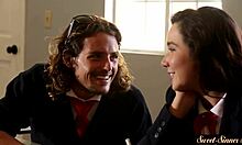 Pretty stepsister drilled in many poses?