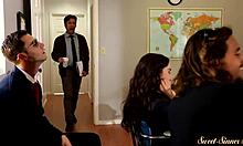 Pretty stepsister drilled in many poses?