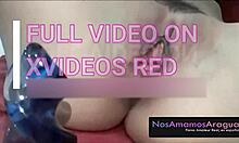 This hot teen babe fucks her ass on webcam