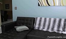 Fat Cock Punishes Freakish Teen In Garage