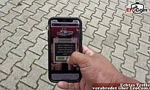 German teen picked up for raw outdoor POV banging.