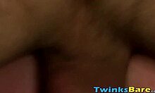 emo tattooed twinks swap blowjobs and kiss before bareback pounding