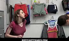 Shoplifter Tristan Summer Sucks Officer's Cock Into Her Cunt