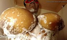 This Ebony Bbw Pussy Squirts During Masturbation With Big Tits