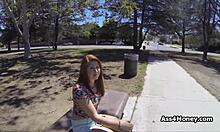 Dicking redhead cutie at the tennis court?