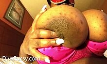 This Ebony Bbw Pussy Squirts During Masturbation With Big Tits