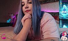 Online with a big dildo?