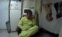 He cums on my face while I lick his ass