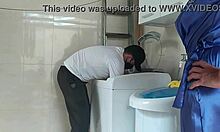 Técnico fixes washer but ends up banging hot client 😜