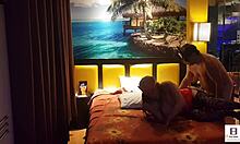 Peruvian Couple in Red Corset