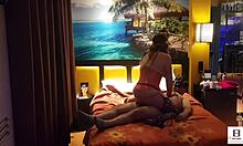 Peruvian Couple in Red Corset