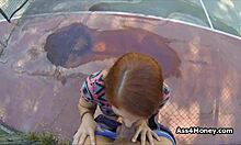Dicking redhead cutie at the tennis court?