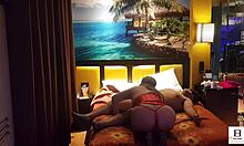 Peruvian Couple in Red Corset