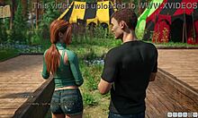 Teen girl in lust academy gets her big tits sucked in 3d hentai