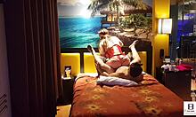 Coppia peruviana con corpetto rosso