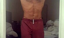 body movement in gym with barefoot roommate