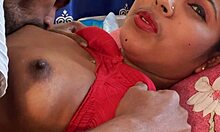 hanif pk and sumona - horny ebony babe sucks and rides black dick hard