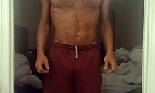 body movement in gym with barefoot roommate