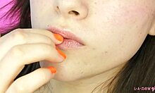 radiant brunette shows her flawless body