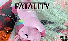 in this mortal kombat game, watch your mouth as she gets anal fucked with big cock