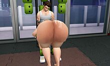 I'm the fat ass girlfriend rides and sucks dick at the gym for sexercise.