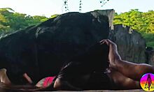 Trailer shows couple enjoying outdoor river time with toys