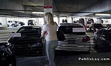 dude makes blonde laugh then fucks her