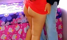 my wife in red dress gets fucked, but she watches and wants dick too, so i fuck both