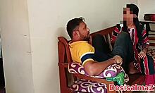 Man, my husband told his friend my pussy's wide, so I scolded him!