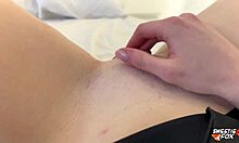 in this cosplay as wednesday addams, she gets her big ass worshiped with deepthroat and cumshots.